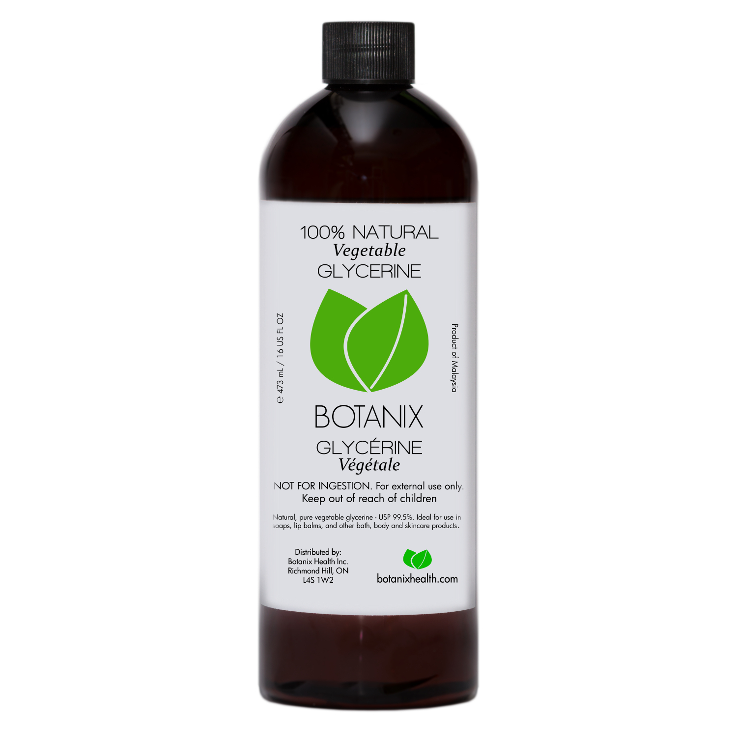 GLYCERIN 100% Natural Pure Vegetable Glycerine (473 mL / 16 Oz ...