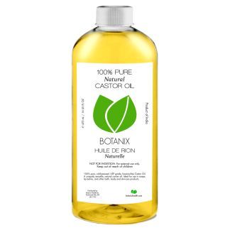 Botanix castor oil for face, hair, eyelashes, and massage